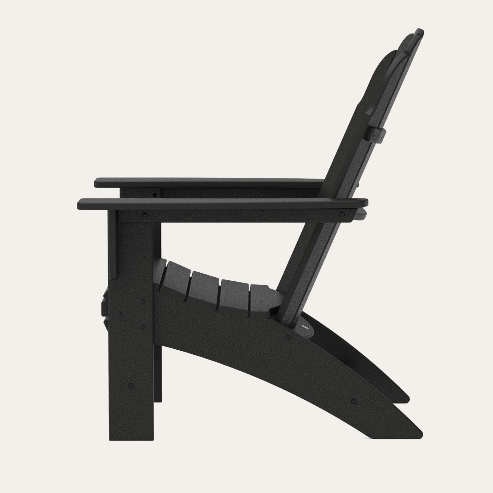 POLYWOOD® Vineyard Adirondack Chair, Black