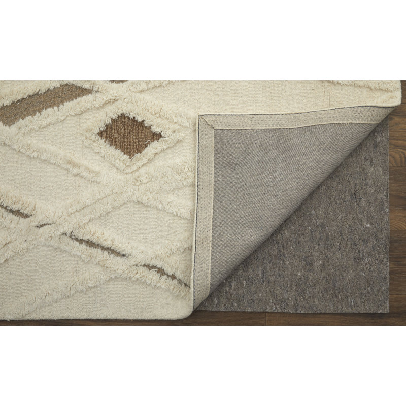 Anica Hand Tufted Wool Abstract Area Rug, Rectangle 2' x 3'