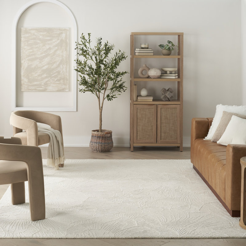 Gian Floral Handmade Area Rug, Rectangle 160 x 221 cm