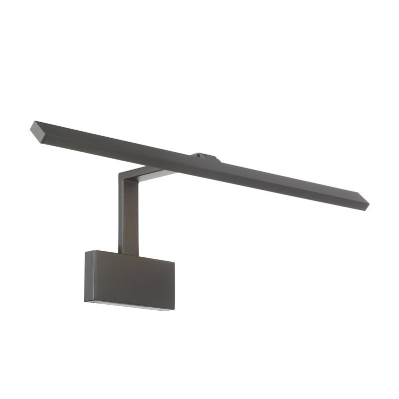 8.875'' Dimmable LED Wall Mounted Picture Light, Black, 8.13" H x 8.88" W x 25" D