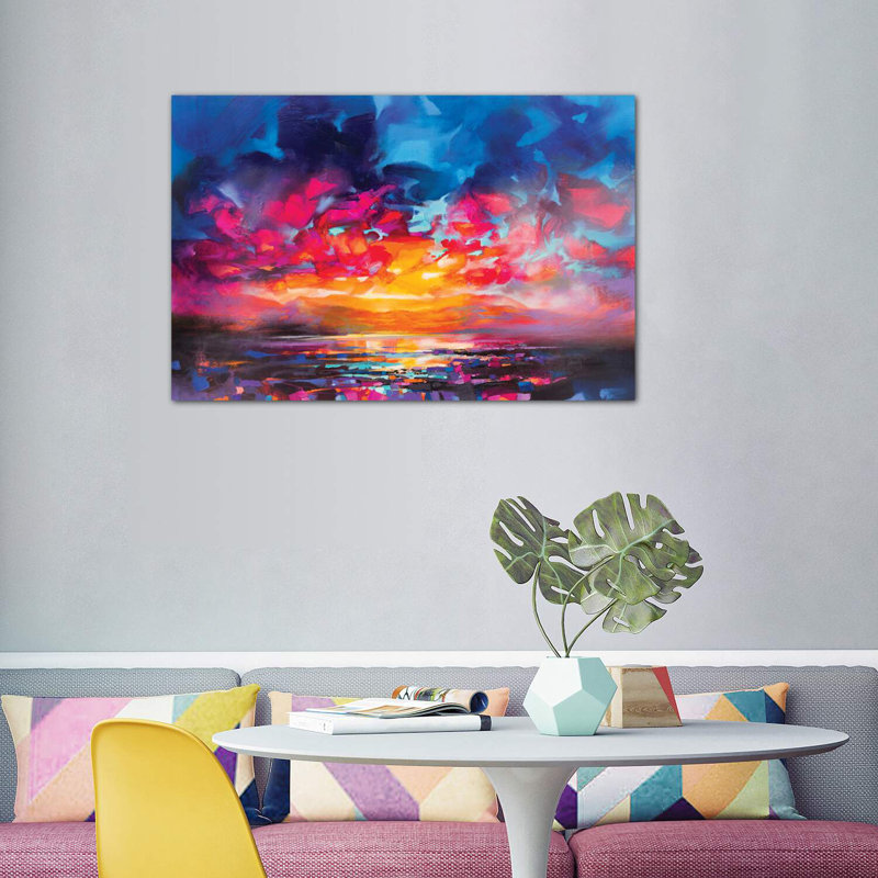 «Liquid Light V» par Scott Naismith - reproduction d'art, Toile tendue, H 8 po x l 12 po x P 0,75 po
