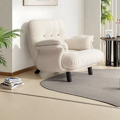 Retro-style comfortable solid wood leisure chair