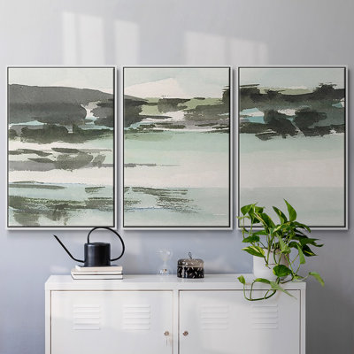 Turquoise Marsh II - Toile encadrée multi-pièces