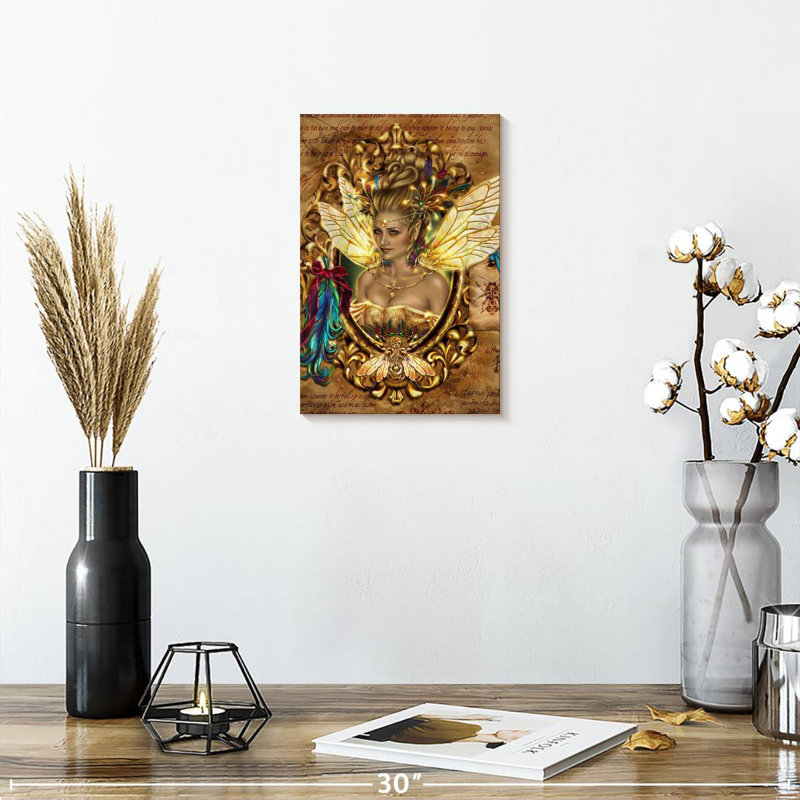 Kelan Black Honey Steampunk Fairy, 12" H x 8" W
