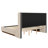 Buzio Upholstered Wood Base Bed-412460808-412460810