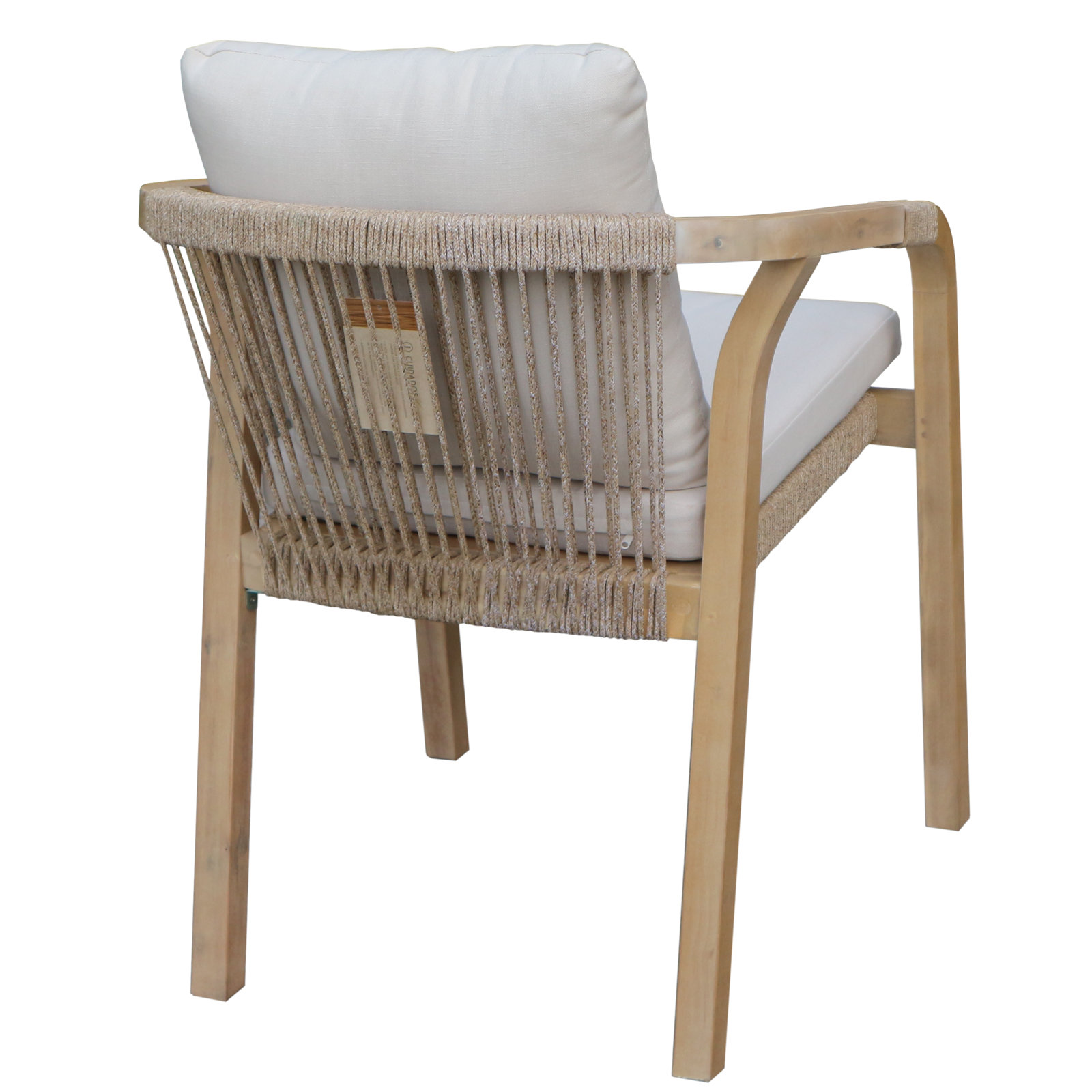 Naila 67" Acacia Patio Dining Set, Beige