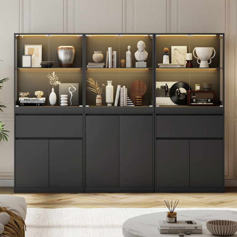 Meuble modulaire à monter soi-même, 6 unités de rangement et d'exposition, Noir
