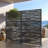 72" x 47" Freestanding Metal Privacy Screen Fence Panels Garden Trellis Outdoor Divider for Patio, Balcony, Backyard, Pool, Indoor Room-69478561-110395463