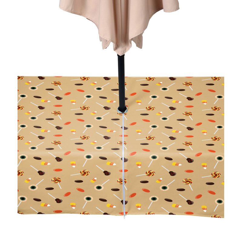 Smartt Geometric Halloween Tablecloth, 84" x 60"