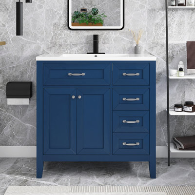 Meuble-lavabo simple 36 po avec plateau