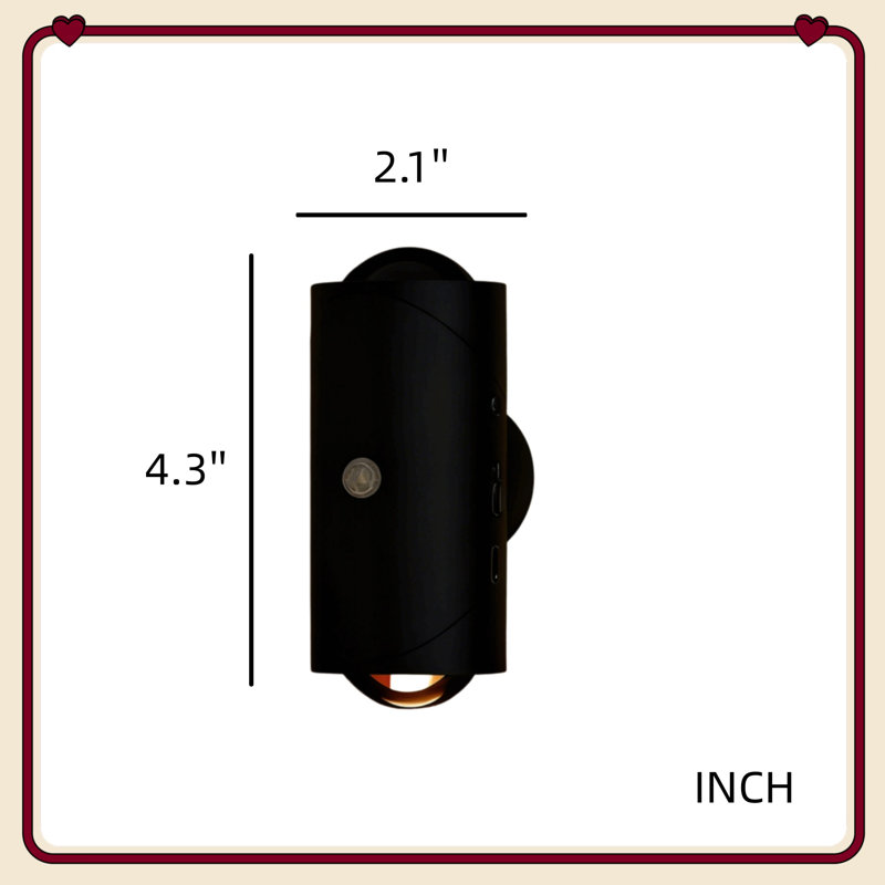 Ensemble de 4 lampes murales rechargeables pour veilleuse à DEL, lampe de montage magnétique à intensité variable multicolore