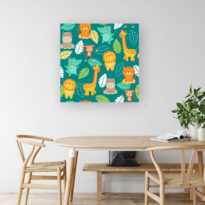 JUNGLE ANIMALS - Wrapped Canvas Print