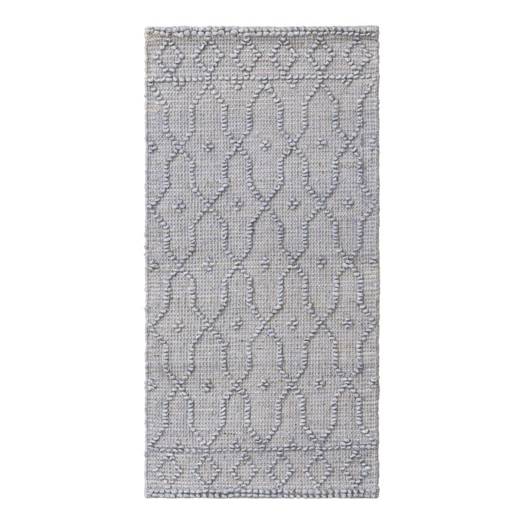 Handmade Hand Loomed Jute/Sisal Gray Rug