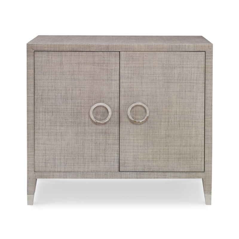 Charleston Solid Wood Accent Cabinet, French Gray