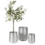 Ensemble de pots à fleurs en aluminium 3 pièces Skopelos-368762188