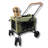 Pet Stroller Foldable Travel Crate With Detachable Carrier For Small And Medium Dog And Cat