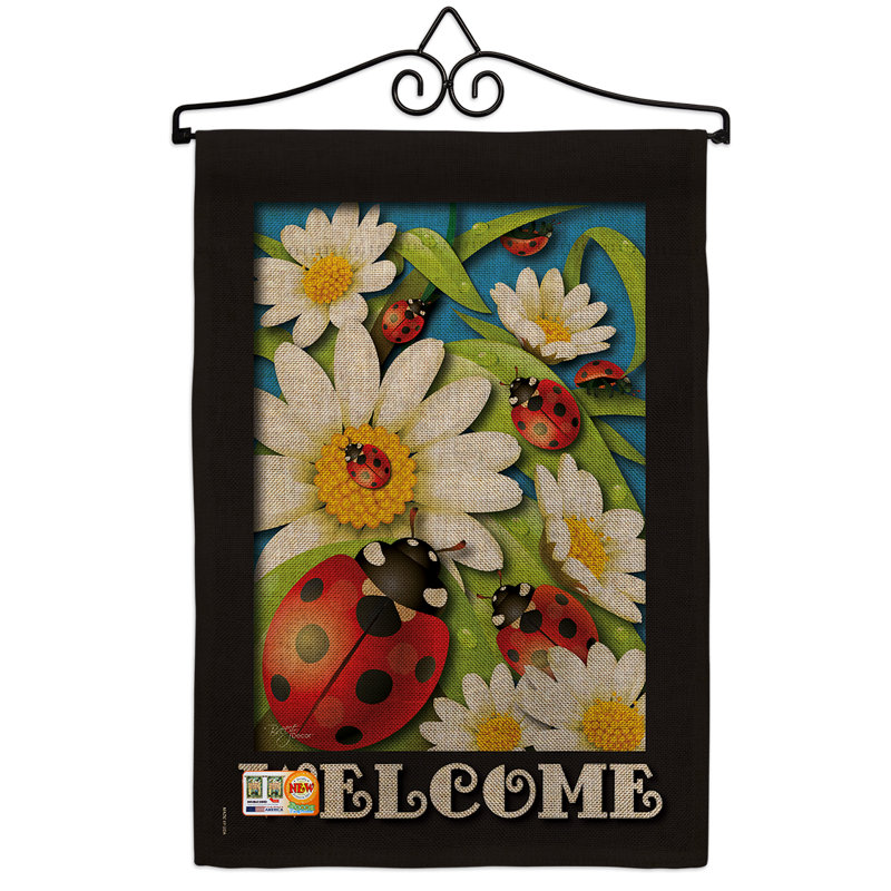Double Sided 18.5'' H x 13'' W Polyester Garden Flag