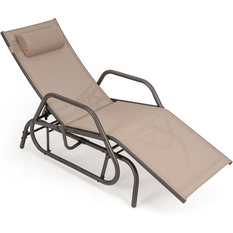 Mayard 152cm Long Reclining Single Chaise, Brown