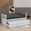 Lit de jour simple avec couchette et tiroirs-303625970