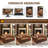 Comfortable Faux Leather Sofas 41.3 Inch Modern Chesterfield For Home