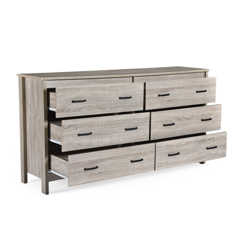 DRESSER À 6 TIROIRS