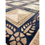 Geometric Area Rug in Navy Blue