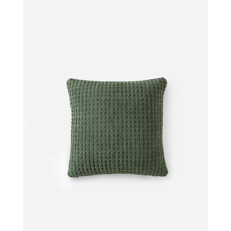 Snug Square Pillow Cover & Insert, Moss