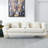 Oversized 3 Seater Sectional Sofa with Deep Seating Comfort and Lumbar Pillows