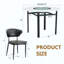 Ensemble de table de salle à manger moderne et minimaliste moderne avec 4 chaises ergonomiques en polyuréthane, dossier incurvé pour plus de confort-937875979