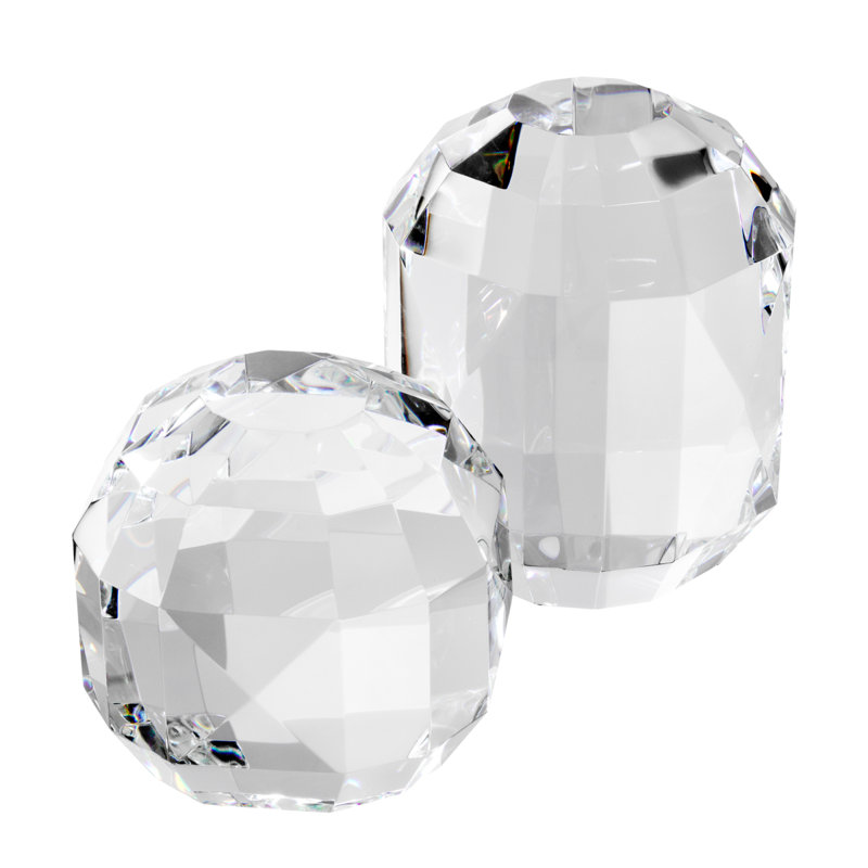 Trace 2 Piece Round and Oval Decor Set