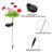 6-Pack 7-Head Snow Chain Flower Solar Lights (Red/Pink Mix)