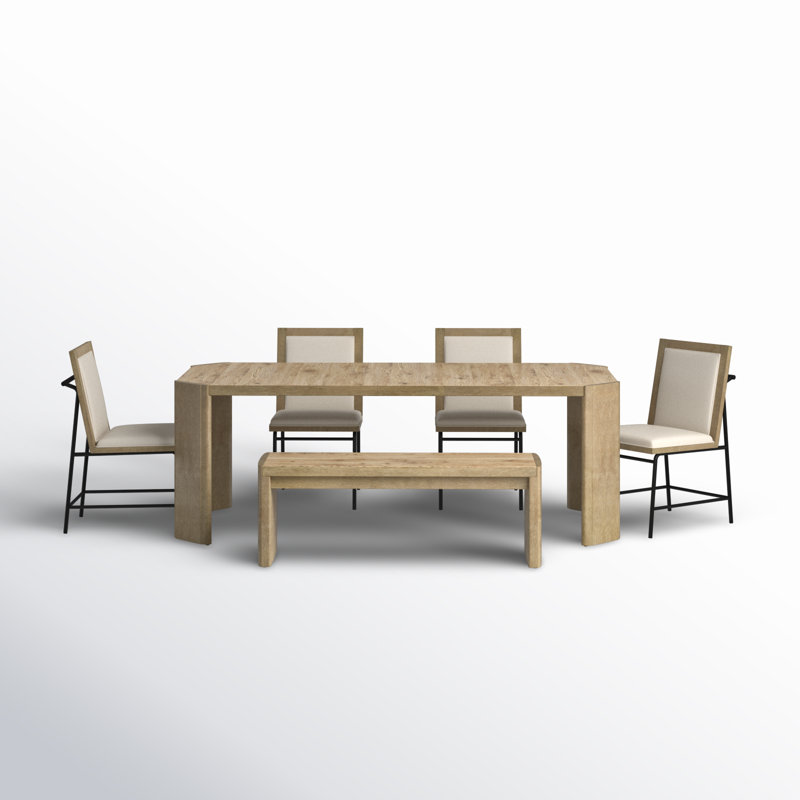 Carpino 6 - Person Extendable Four Leg Dining Set
