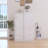 Marble White Shoe Cabinet With Sliding Door
