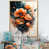 Toile avec cadre flottant or