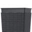 Ensemble de 2 pots de fleurs d'extérieur avec drainage, pots de fleurs de patio en résine pour grandes plantes-702948991