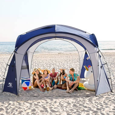 Beach & Outdoor Sun Shade by Skybed - Large 7'x7' Pop-Up Style Sun Shade