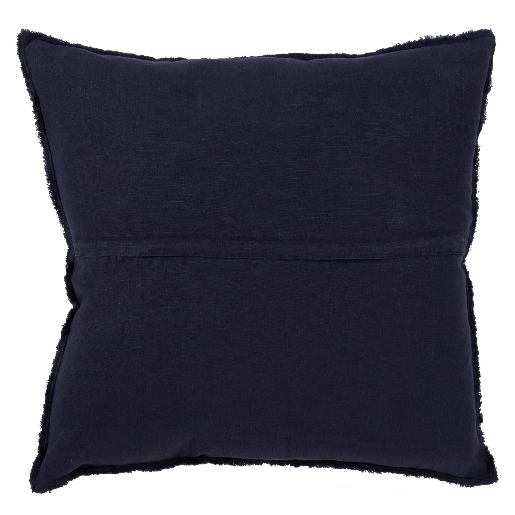 Filia Linen Throw Pillow, Midnight Blue