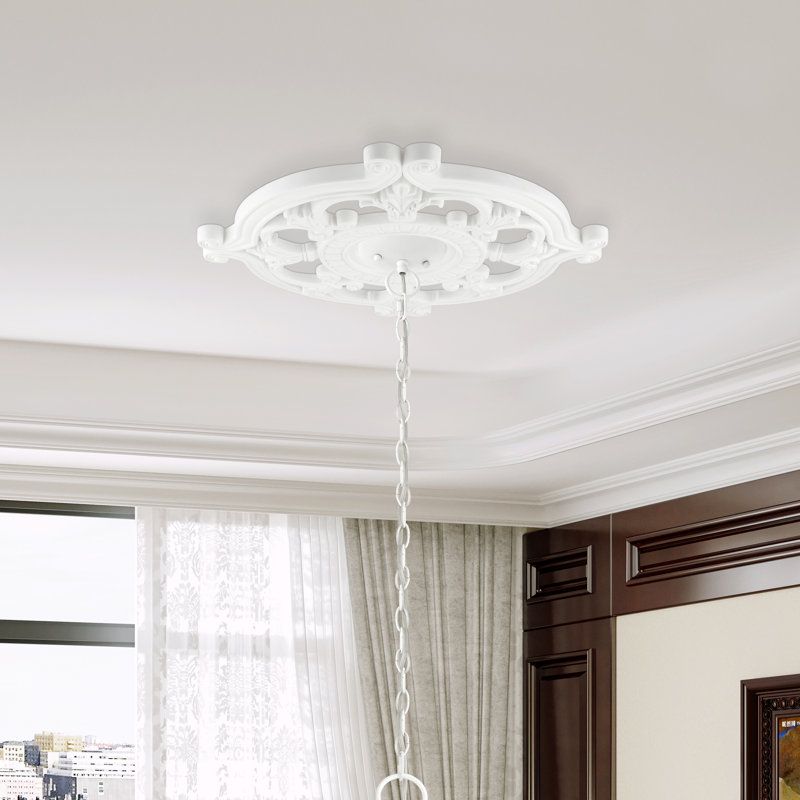 Médaillon de plafond Aldersleigh, H 1,5 po x l 23,5 po x P 23,5 po