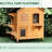 Outdoor Wooden Cat Shelter - Enclosure With Openable Roof And Space For Multiple Cats 2-storey House To Enjoy Their Time