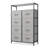 Single Fabric Drawer Nightstand with Open Shelf for Bedroom Living Room-1864102592