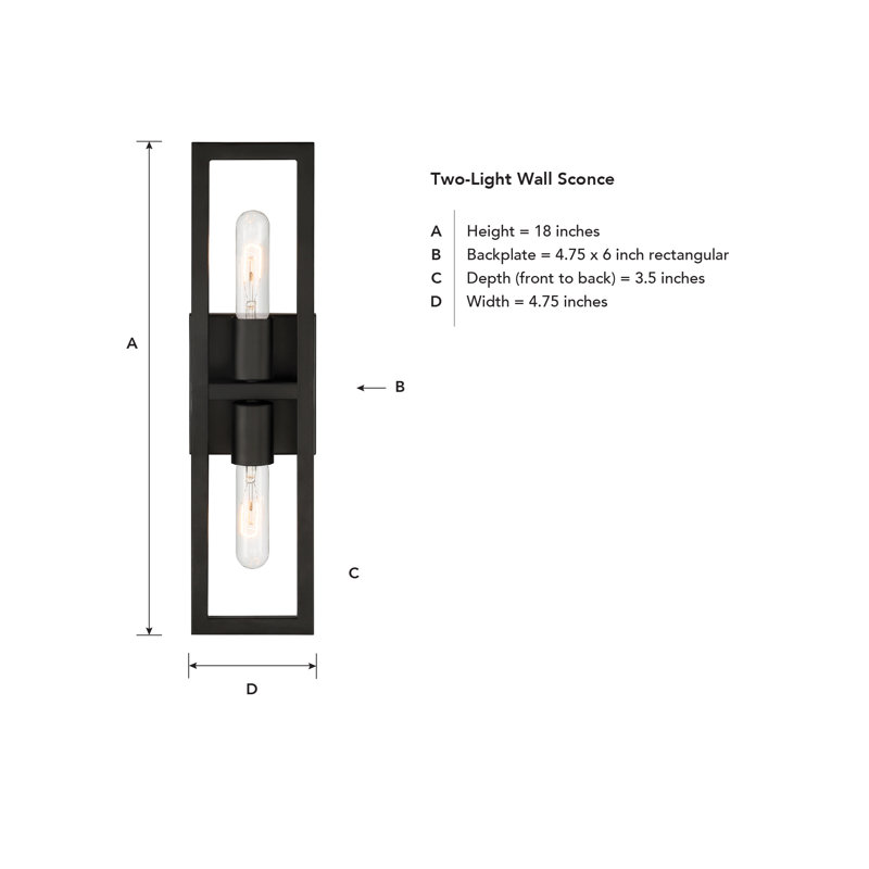 Warren Steel Flush Mounted Sconce