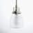 Shameka Steel and Glass 1-Light Single Bell Pendant with Adjustable Hanging Height -2141688054