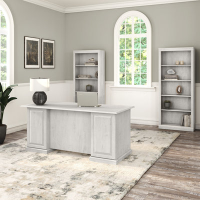 Raker 4 Piece Executive Desk Office Set