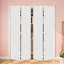 18 po X 84 po Porte pliante en vinyle blanc uni avec trousse de quincaillerie