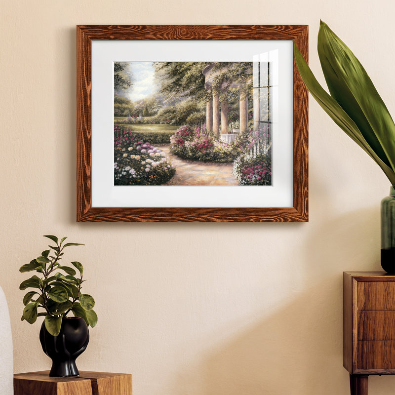 Rose Garden II - peinture encadrée, Érable, H 20 po x l 17 po x P 1,5 po