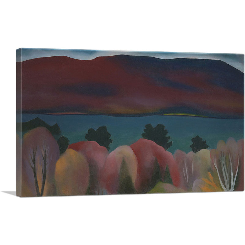 «Lake George 1922» par Georgia O-Keeffe, reproduction d'art sur toile tendue, H 26 po x l 40 po x 1,5 po