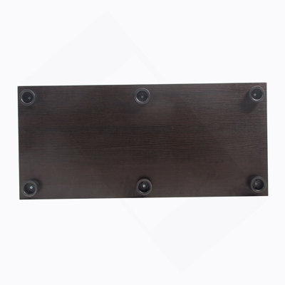 Armoire en verre à deux portes avec trois tablettes en verre trempé et panneaux de particules de bois pour un rangement sécuritaire et tendance