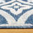 Fosel Gunthild Aqua Blue Floral Medallion Indoor/Outdoor Flatweave Area Rug-452737585