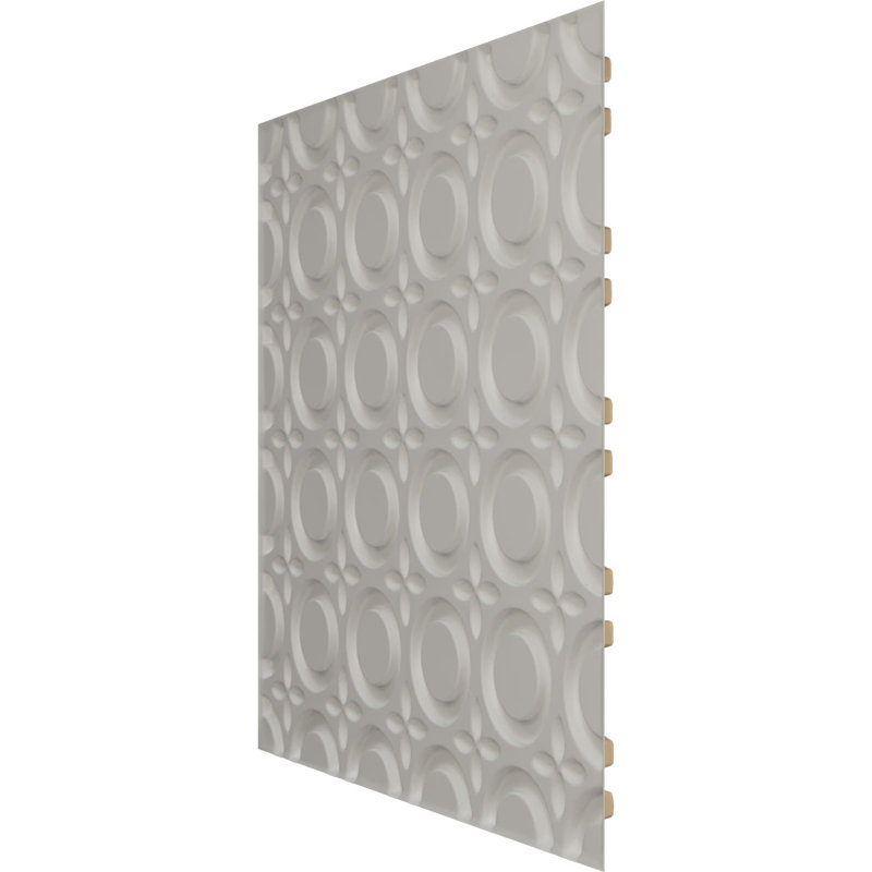 Abstract EnduraWall Decorative 3D Wall Panel, UltraCover Satin Smokey Beige