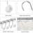 Shower Curtain Hook Rings (12-Pack) Marble
